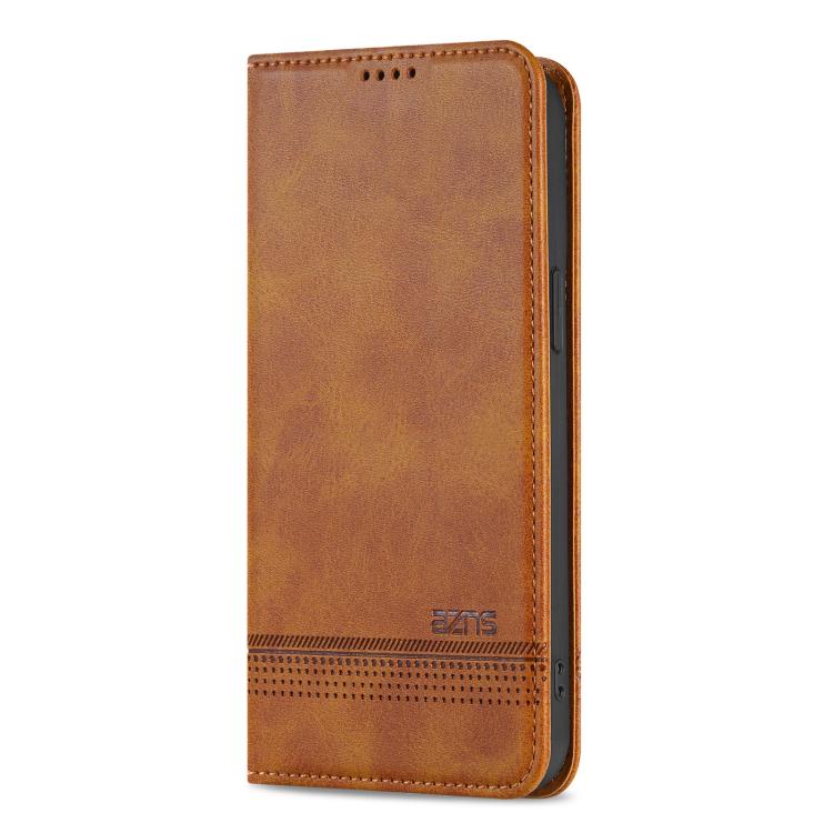 AZNS Magnetic Calf Texture Flip Leather Phone Case, For iPhone 16e, For iPhone 16 Pro Max, For iPhone 16 Pro, For iPhone 16 Plus