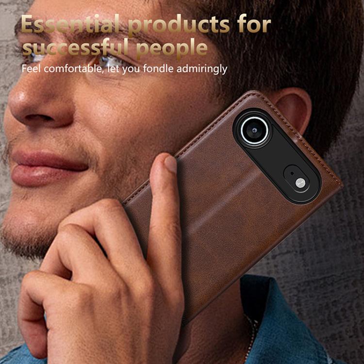 AZNS Magnetic Calf Texture Flip Leather Phone Case, For iPhone 16, For iPhone 15 Pro Max, For iPhone 15 Pro