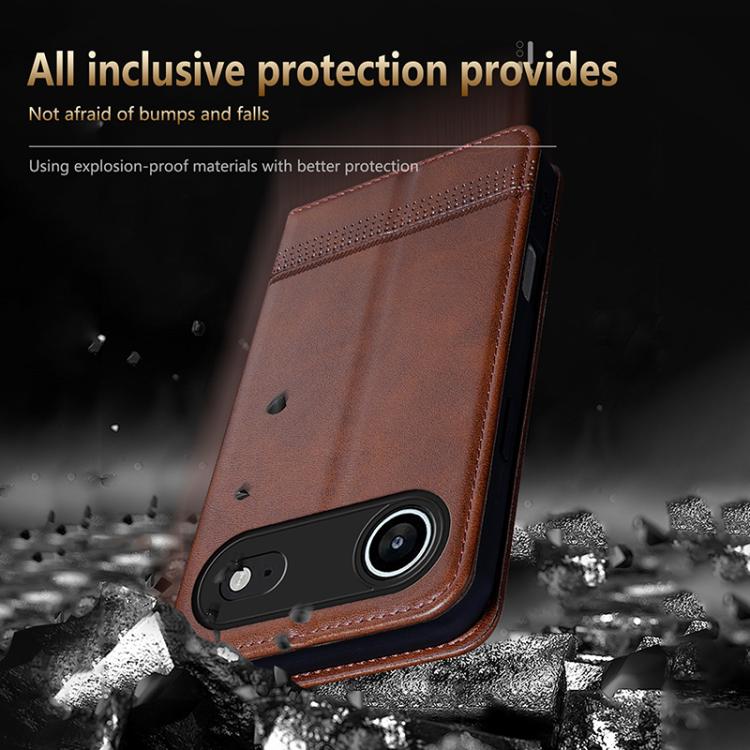 AZNS Magnetic Calf Texture Flip Leather Phone Case, For iPhone 16, For iPhone 15 Pro Max, For iPhone 15 Pro