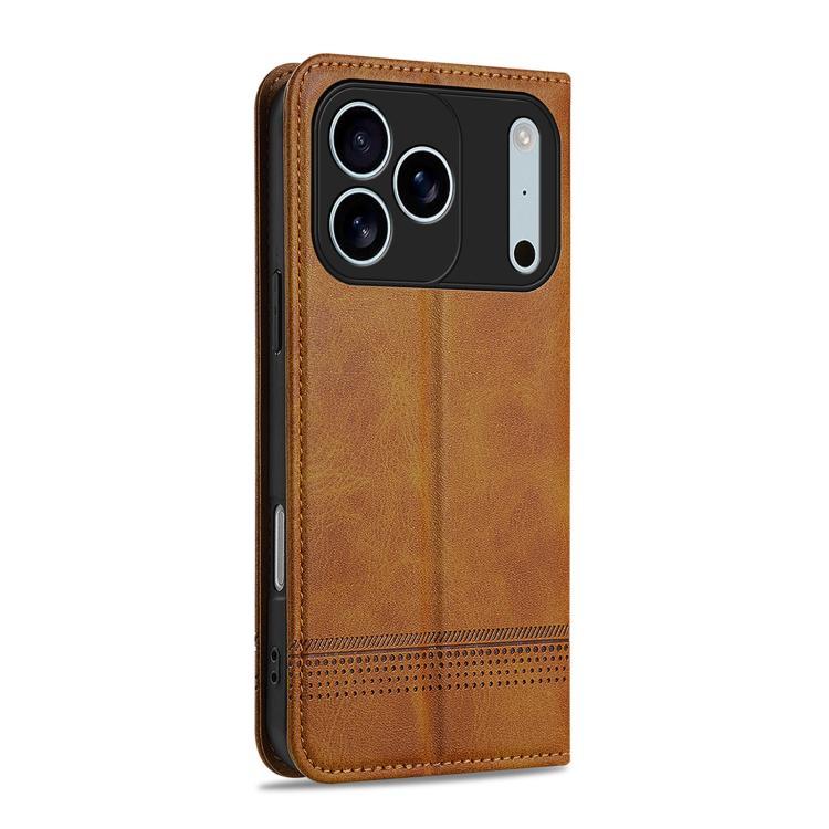 AZNS Magnetic Calf Texture Flip Leather Phone Case, For iPhone 16, For iPhone 15 Pro Max, For iPhone 15 Pro