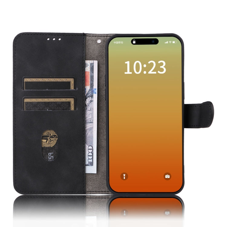 Skin Feel Magnetic Flip Leather Phone Case, For iPhone 15 Pro Max, For iPhone 15 Pro, For iPhone 15 Plus
