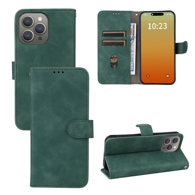 Skin Feel Magnetic Flip Leather Phone Case, For iPhone 15 Pro Max, For iPhone 15 Pro, For iPhone 15 Plus