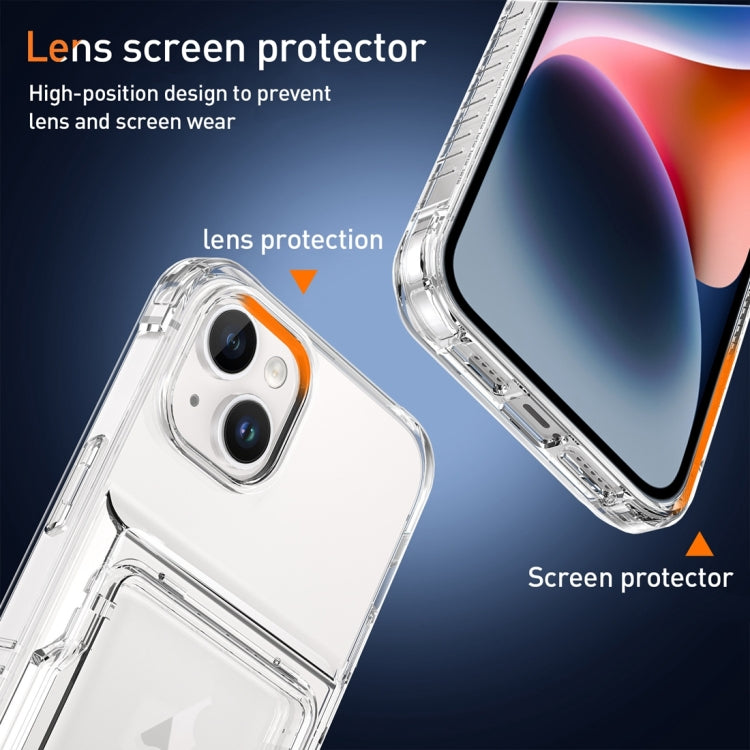 Crystal Clear Flip Card Slot Phone Case, For iPhone 13 Pro Max, For iPhone 13 Pro, For iPhone 13, For iPhone 12 / 12 Pro, For iPhone 12 Pro Max, For iPhone 11 Pro Max, For iPhone 11, For iPhone 11 Pro