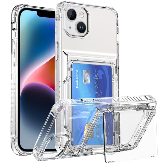 Crystal Clear Flip Card Slot Phone Case, For iPhone 13 Pro Max, For iPhone 13 Pro, For iPhone 13, For iPhone 12 / 12 Pro, For iPhone 12 Pro Max, For iPhone 11 Pro Max, For iPhone 11, For iPhone 11 Pro