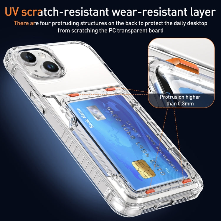 Crystal Clear Flip Card Slot Phone Case, For iPhone 13 Pro Max, For iPhone 13 Pro, For iPhone 13, For iPhone 12 / 12 Pro, For iPhone 12 Pro Max, For iPhone 11 Pro Max, For iPhone 11, For iPhone 11 Pro