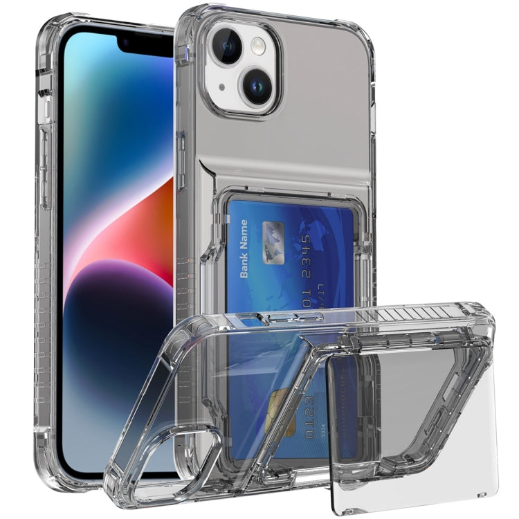Crystal Clear Flip Card Slot Phone Case, For iPhone 13 Pro Max, For iPhone 13 Pro, For iPhone 13, For iPhone 12 / 12 Pro, For iPhone 12 Pro Max, For iPhone 11 Pro Max, For iPhone 11, For iPhone 11 Pro