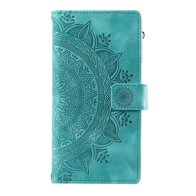 Multi-Card Totem Zipper Leather Phone Case, For iPhone 15, For iPhone 14 Plus, For iPhone 14, For iPhone 14 Pro