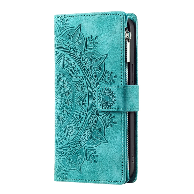 Multi-Card Totem Zipper Leather Phone Case, For iPhone 14 Pro Max, For iPhone 13 Pro Max, For iPhone 13 Pro, For iPhone 13