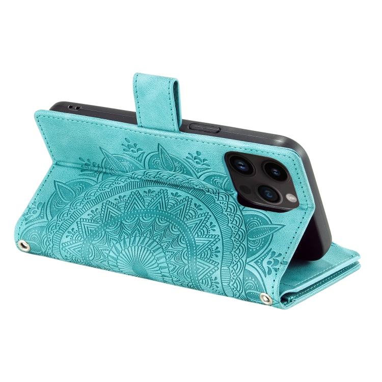 Multi-Card Totem Zipper Leather Phone Case, For iPhone 14 Pro Max, For iPhone 13 Pro Max, For iPhone 13 Pro, For iPhone 13