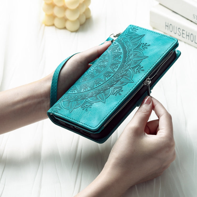 Multi-Card Totem Zipper Leather Phone Case, For iPhone 14 Pro Max, For iPhone 13 Pro Max, For iPhone 13 Pro, For iPhone 13