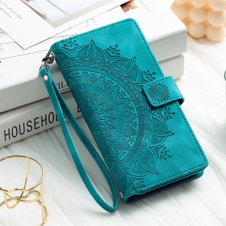 Multi-Card Totem Zipper Leather Phone Case, For iPhone 16, For iPhone 15 Pro Max, For iPhone 15 Pro, For iPhone 15 Plus