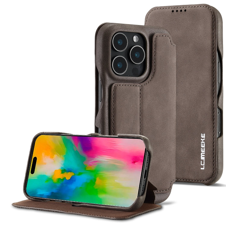 LC.IMEEKE Hon Ancient Series Flip Leather Phone Case, For iPhone 16 Pro Max, For iPhone 16 Pro, For iPhone 16 Plus, For iPhone 16