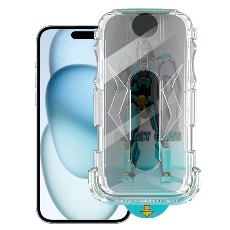 Easy Install 28 Degree Privacy Armor Tempered Glass Film, For iPhone 16e, For iPhone 16 Pro Max, For iPhone 16 Pro, For iPhone 16 Plus, For iPhone 16, For iPhone 15 Pro Max, For iPhone 15 Pro, For iPhone 15 Plus, For iPhone 15...