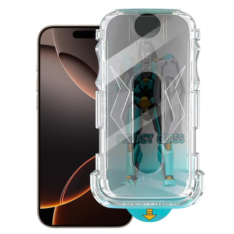Easy Install 28 Degree Privacy Armor Tempered Glass Film, For iPhone 16e, For iPhone 16 Pro Max, For iPhone 16 Pro, For iPhone 16 Plus, For iPhone 16, For iPhone 15 Pro Max, For iPhone 15 Pro, For iPhone 15 Plus, For iPhone 15...