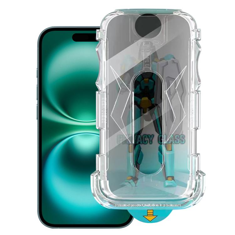 Easy Install 28 Degree Privacy Armor Tempered Glass Film, For iPhone 16e, For iPhone 16 Pro Max, For iPhone 16 Pro, For iPhone 16 Plus, For iPhone 16, For iPhone 15 Pro Max, For iPhone 15 Pro, For iPhone 15 Plus, For iPhone 15...