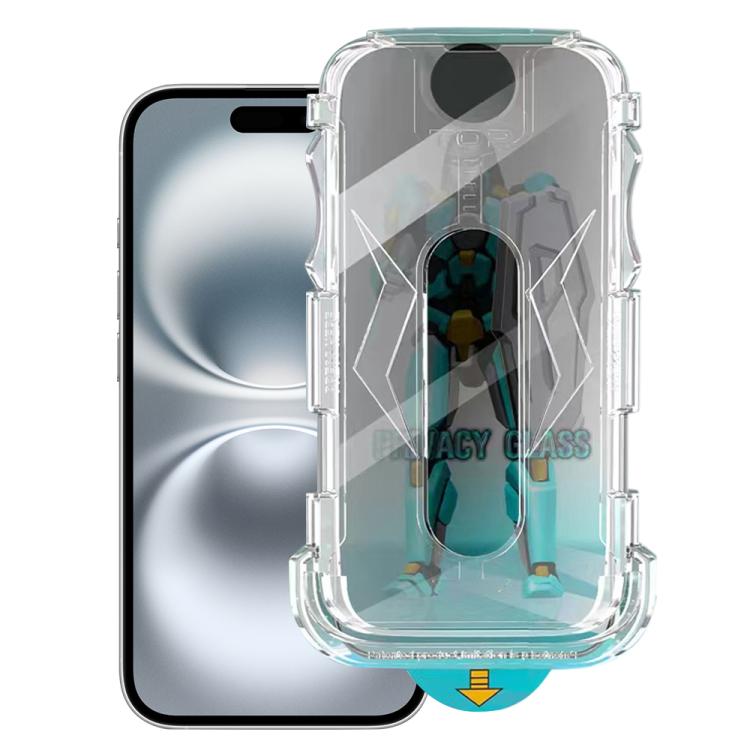 Easy Install 28 Degree Privacy Armor Tempered Glass Film, For iPhone 16e, For iPhone 16 Pro Max, For iPhone 16 Pro, For iPhone 16 Plus, For iPhone 16, For iPhone 15 Pro Max, For iPhone 15 Pro, For iPhone 15 Plus, For iPhone 15...