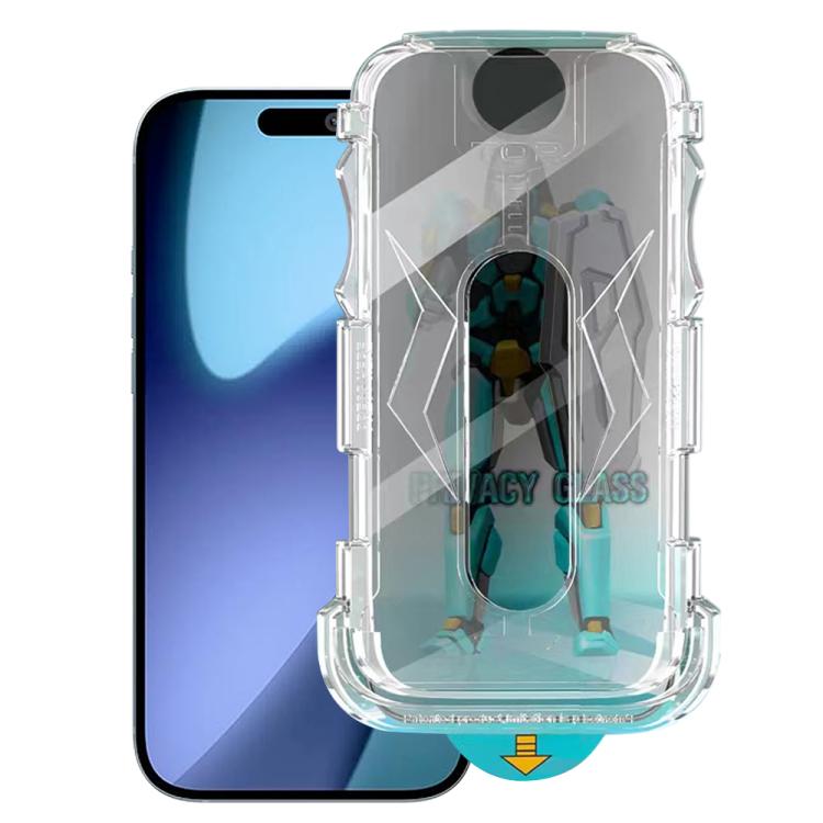Easy Install 28 Degree Privacy Armor Tempered Glass Film, For iPhone 16e, For iPhone 16 Pro Max, For iPhone 16 Pro, For iPhone 16 Plus, For iPhone 16, For iPhone 15 Pro Max, For iPhone 15 Pro, For iPhone 15 Plus, For iPhone 15...