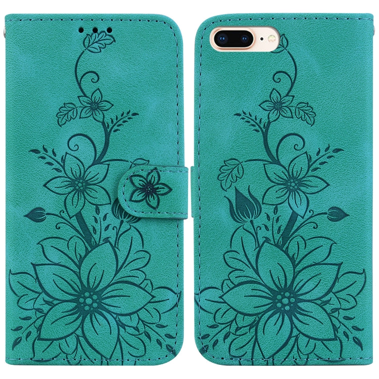 Lily Embossed Leather Phone Case, For iPhone XS / X, For iPhone XR, For iPhone XS Max, For iPhone 8 Plus / 7 Plus