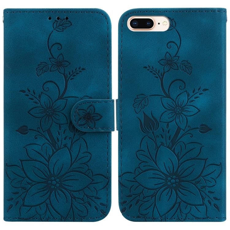 Lily Embossed Leather Phone Case, For iPhone XS / X, For iPhone XR, For iPhone XS Max, For iPhone 8 Plus / 7 Plus