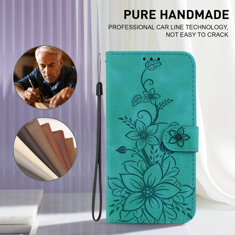 Lily Embossed Leather Phone Case