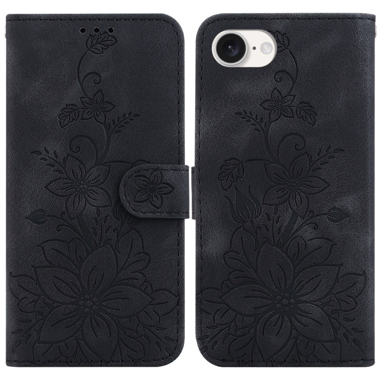 Lily Embossed Leather Phone Case