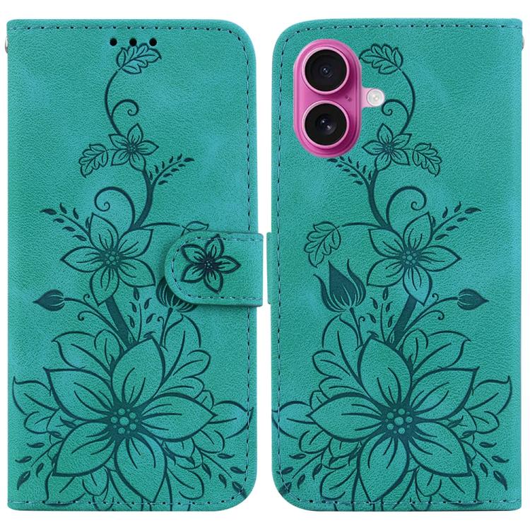 Lily Embossed Leather Phone Case