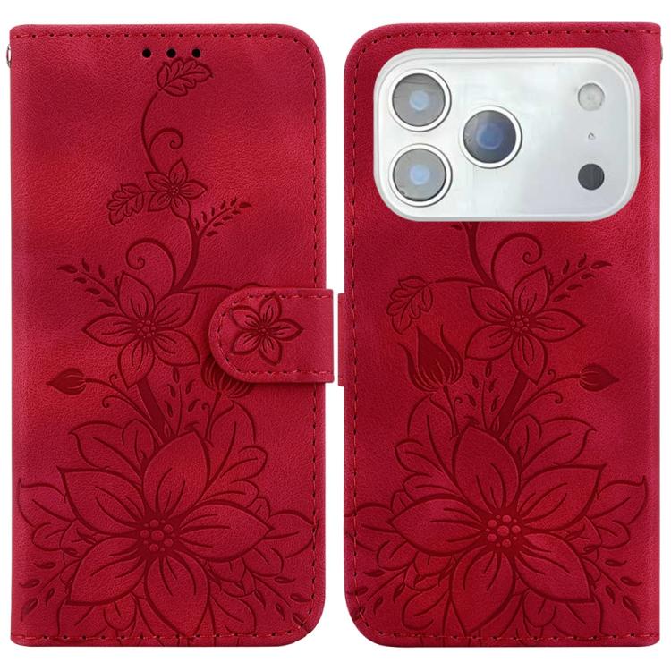 Lily Embossed Leather Phone Case