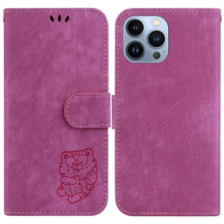Little Tiger Embossed Leather Phone Case, For iPhone 14 Pro Max, For iPhone 7 / 8 / SE 2022 / 2020, For iPhone 13 Pro Max, For iPhone 13 Pro