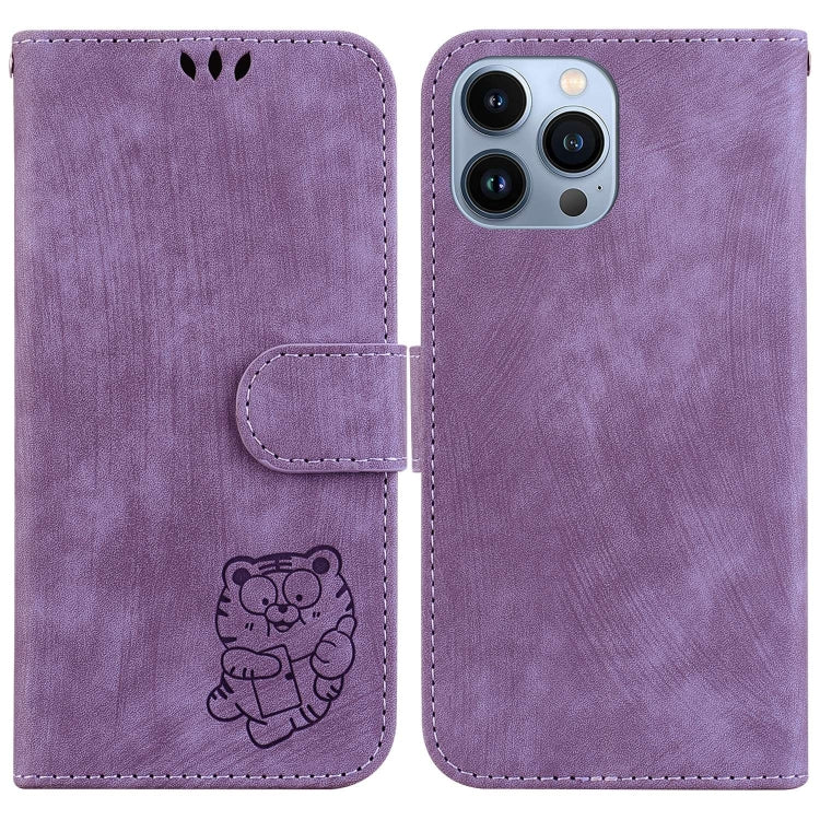 Little Tiger Embossed Leather Phone Case, For iPhone 14 Pro Max, For iPhone 7 / 8 / SE 2022 / 2020, For iPhone 13 Pro Max, For iPhone 13 Pro