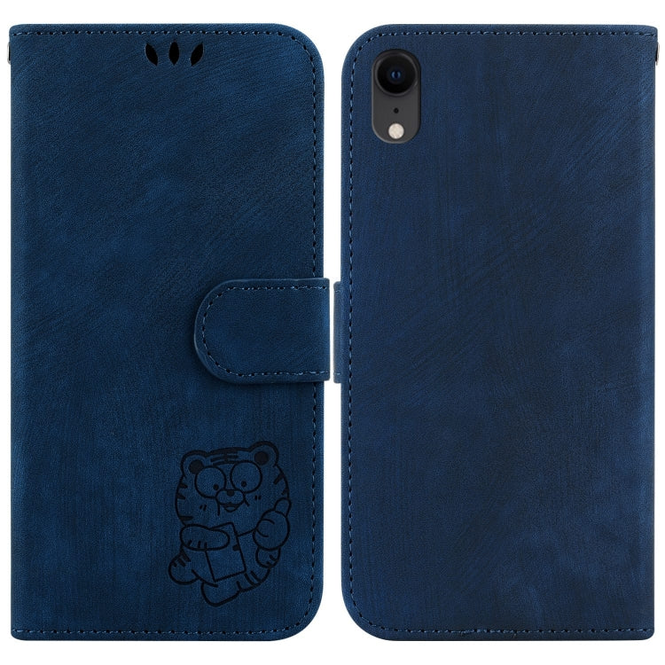 Little Tiger Embossed Leather Phone Case, For iPhone X / XS, For iPhone XR, For iPhone XS Max, For iPhone 7 Plus / 8 Plus