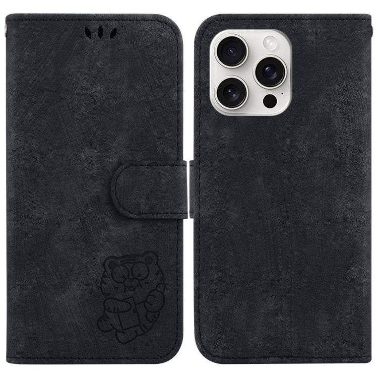 Little Tiger Embossed Leather Phone Case, For iPhone Air, For iPhone 16 Pro Max, For iPhone 16 Pro, For iPhone 16 Plus