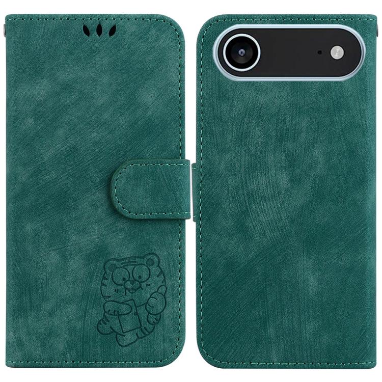 Little Tiger Embossed Leather Phone Case, For iPhone Air, For iPhone 16 Pro Max, For iPhone 16 Pro, For iPhone 16 Plus