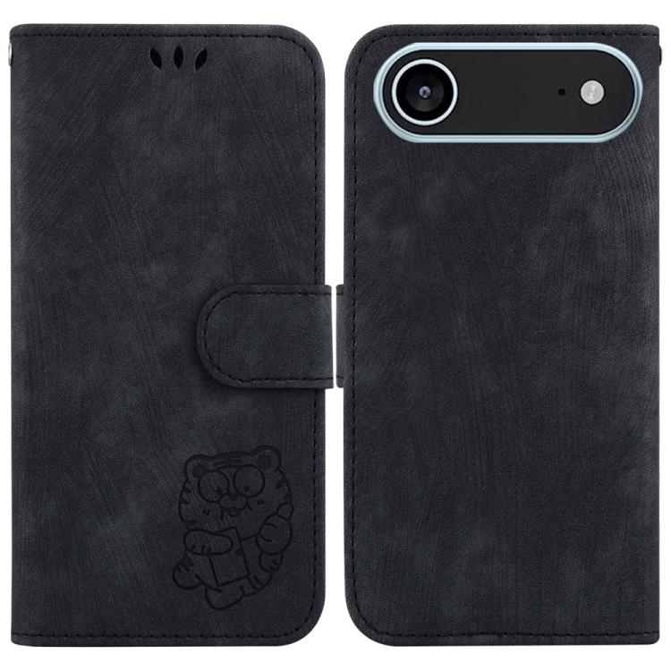 Little Tiger Embossed Leather Phone Case, For iPhone Air, For iPhone 16 Pro Max, For iPhone 16 Pro, For iPhone 16 Plus