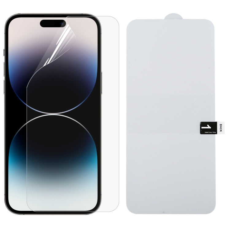 Full Screen Protector Explosion-proof Hydrogel Film, For iPhone 16 Pro Max, For iPhone 16 Pro, For iPhone 16 Plus, For iPhone 16, For iPhone 15 Pro Max, For iPhone 15 Pro, For iPhone 15 Plus, For iPhone 15