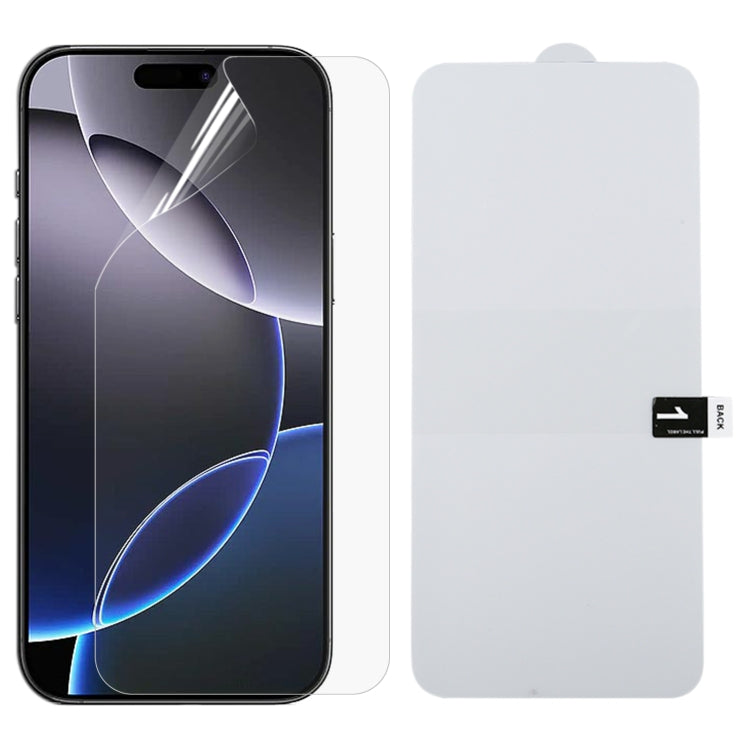 Full Screen Protector Explosion-proof Hydrogel Film, For iPhone 16 Pro Max, For iPhone 16 Pro, For iPhone 16 Plus, For iPhone 16, For iPhone 15 Pro Max, For iPhone 15 Pro, For iPhone 15 Plus, For iPhone 15