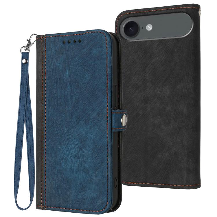 Side Buckle Double Fold Hand Strap Leather Phone Case, iPhone 16e, For iPhone 16 Pro Max, For iPhone 16 Pro, For iPhone 16 Plus