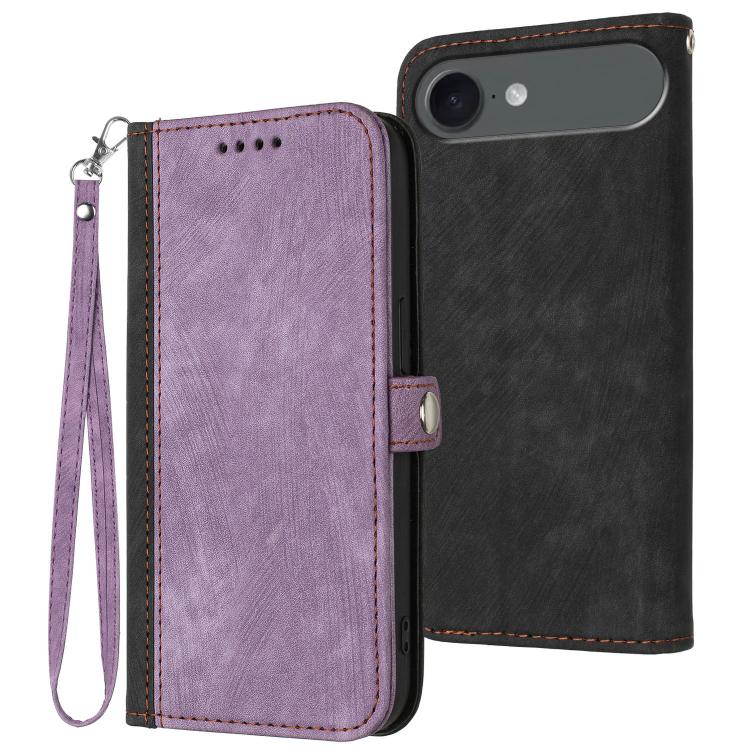 Side Buckle Double Fold Hand Strap Leather Phone Case, iPhone 16e, For iPhone 16 Pro Max, For iPhone 16 Pro, For iPhone 16 Plus