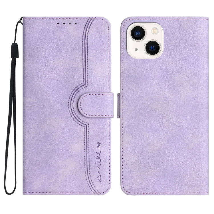 Heart Pattern Skin Feel Leather Phone Case, For iPhone 16, For iPhone 15 Pro Max, For iPhone 15 Pro, For iPhone 15 Plus