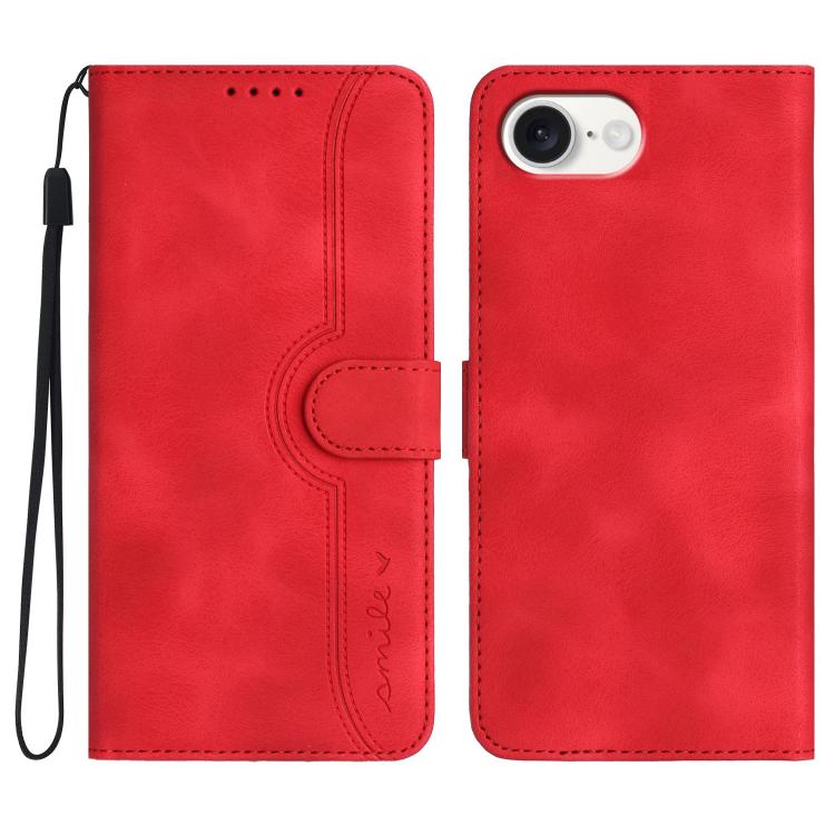 Heart Pattern Skin Feel Leather Phone Case, For iPhone 17 Pro Max, For iPhone 17 Pro, For iPhone 17, For iPhone Air