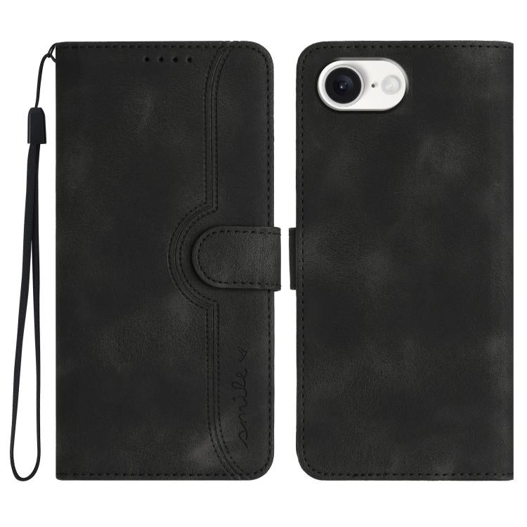 Heart Pattern Skin Feel Leather Phone Case, For iPhone 17 Pro Max, For iPhone 17 Pro, For iPhone 17, For iPhone Air