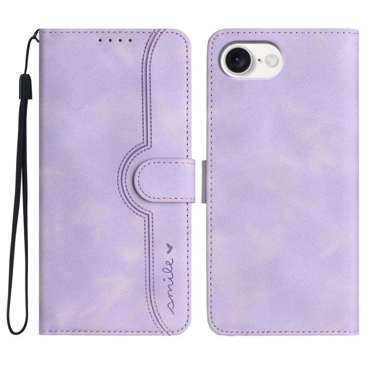 Heart Pattern Skin Feel Leather Phone Case, For iPhone 17 Pro Max, For iPhone 17 Pro, For iPhone 17, For iPhone Air