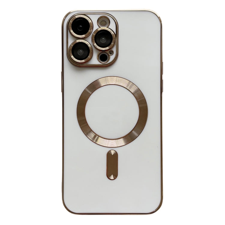 Magsafe Plating TPU Phone Case with Lens Film, For iPhone 15 Pro Max, For iPhone 15 Pro, For iPhone 15 Plus, For iPhone 15