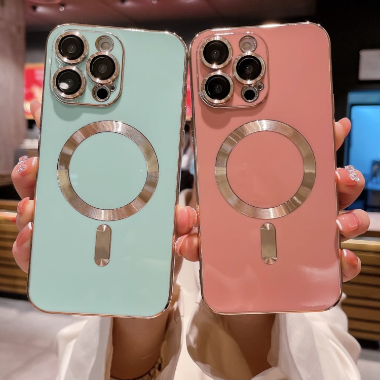 Magsafe Plating TPU Phone Case with Lens Film, For iPhone 13 Pro Max, For iPhone 13 Pro, For iPhone 13, For iPhone 12