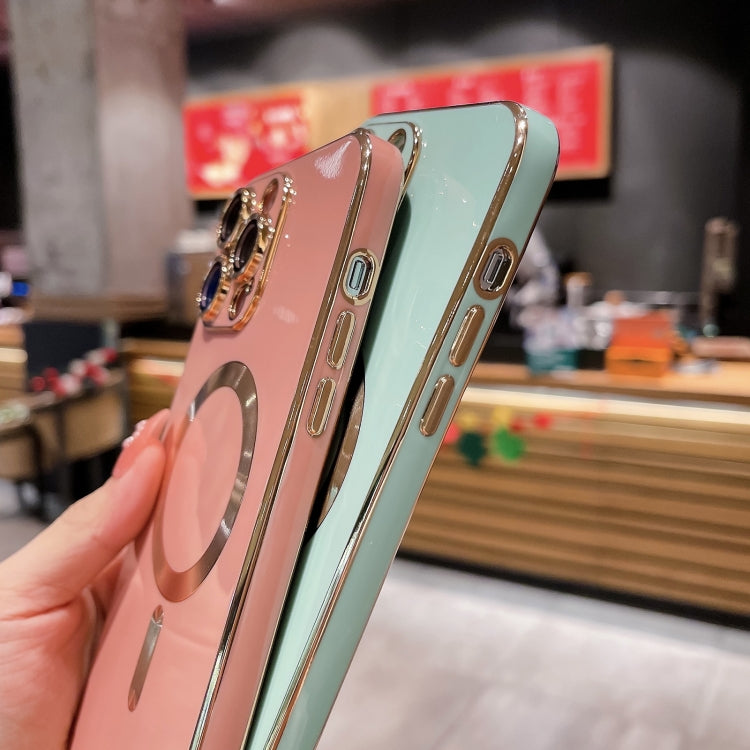 Magsafe Plating TPU Phone Case with Lens Film, For iPhone 15 Pro Max, For iPhone 15 Pro, For iPhone 15 Plus, For iPhone 15