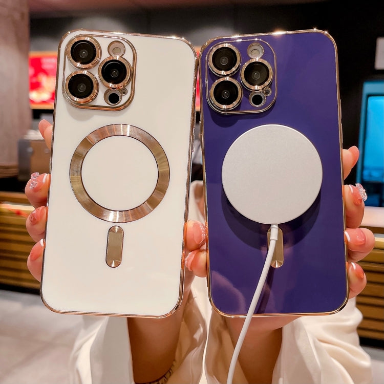 Magsafe Plating TPU Phone Case with Lens Film, For iPhone 12 Pro Max, For iPhone 12 Pro, For iPhone 11 Pro Max, For iPhone 11