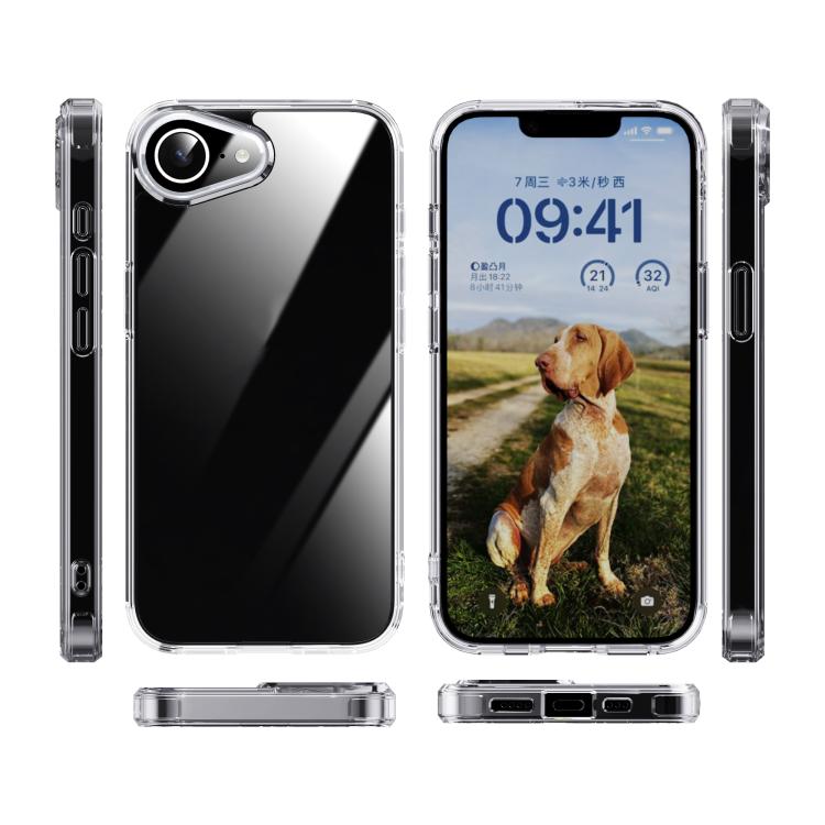 iPAKY Crystal Clear Series Shockproof PC + TPU Protective Phone Case, For iPhone 16e, For iPhone 16 Pro Max, For iPhone 16 Pro, For iPhone 16 Plus, For iPhone 16, For iPhone 15 Pro Max, For iPhone 15 Pro, For iPhone 15 Plus, For iPhone 15