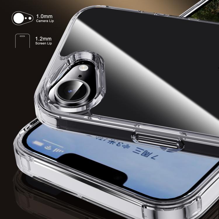 iPAKY Crystal Clear Series Shockproof PC + TPU Protective Phone Case, For iPhone 16e, For iPhone 16 Pro Max, For iPhone 16 Pro, For iPhone 16 Plus, For iPhone 16, For iPhone 15 Pro Max, For iPhone 15 Pro, For iPhone 15 Plus, For iPhone 15