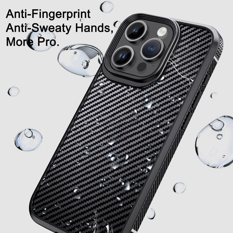 iPAKY MG Series Carbon Fiber PC + TPU Protective Phone Case, For iPhone 15 Pro Max, For iPhone 15 Pro, For iPhone 15 Plus, For iPhone 15