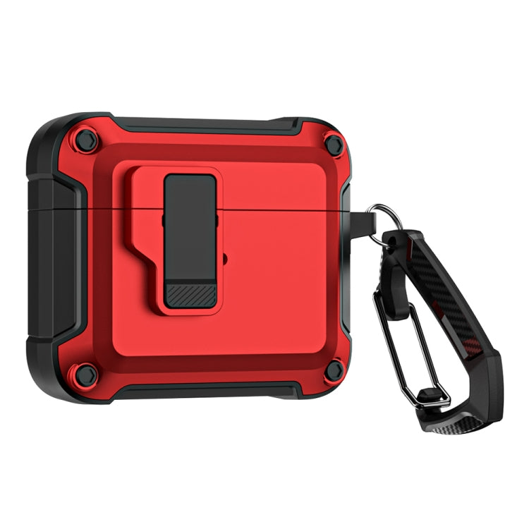 TPU + PC Wireless Bluetooth Earphone Protective Case with Switch Lock & Hook, For AirPods 3