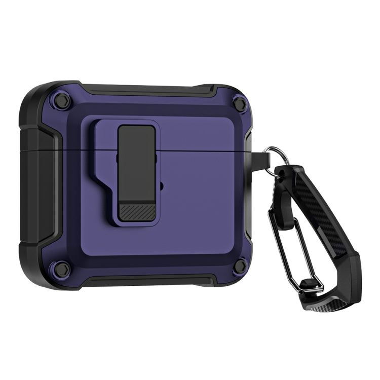 TPU + PC Wireless Bluetooth Earphone Protective Case with Switch Lock & Hook, For AirPods 3